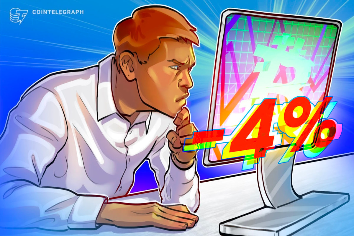 Bitcoin price dips 4% as TradingView 'glitch' sends dominance to zero