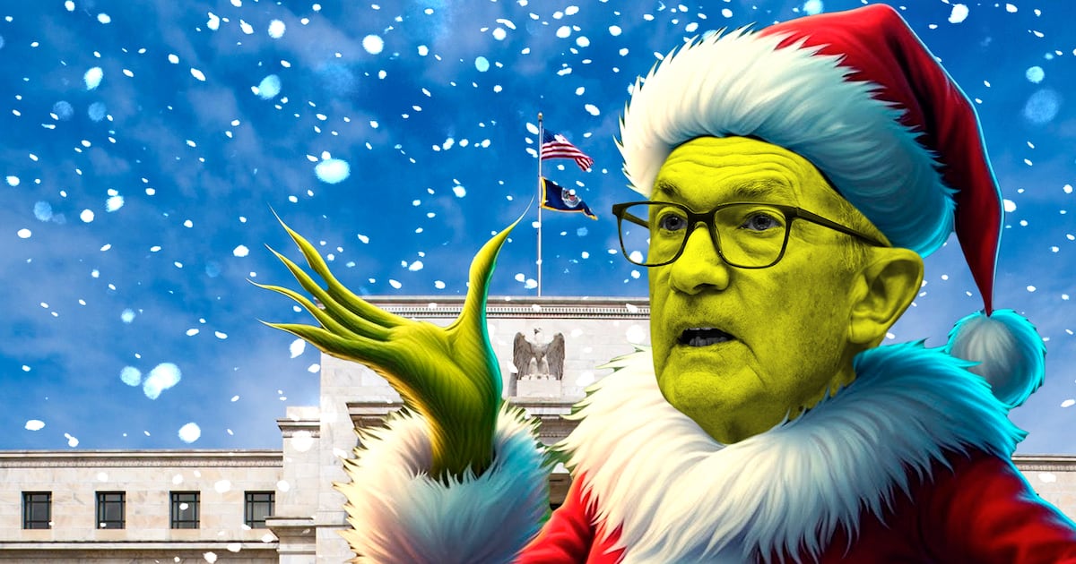 The Fed looms like Grinch over Bitcoin, Ethereum, and XRP – DL News