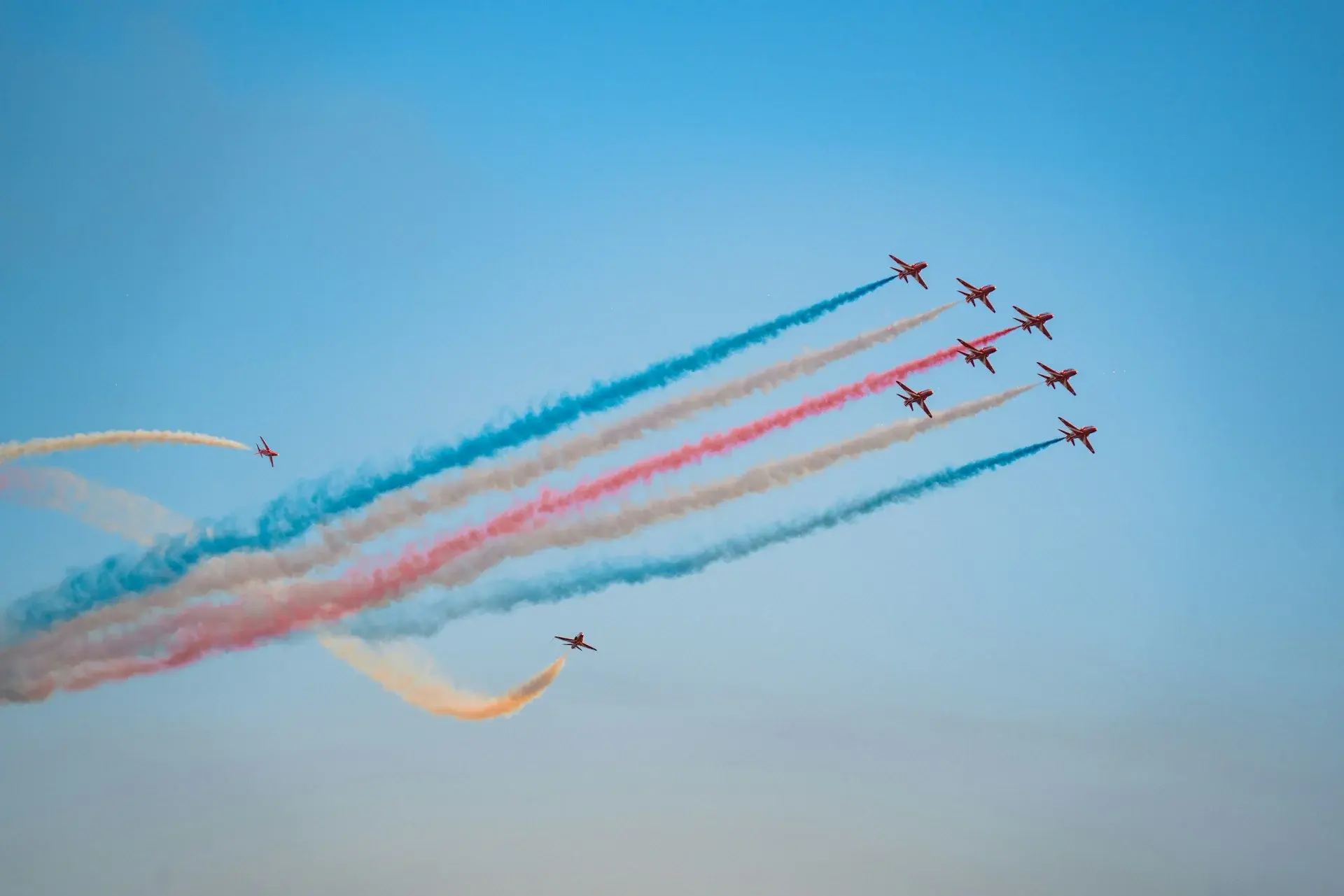 Planes flying to indicate Bitcoin soaring.